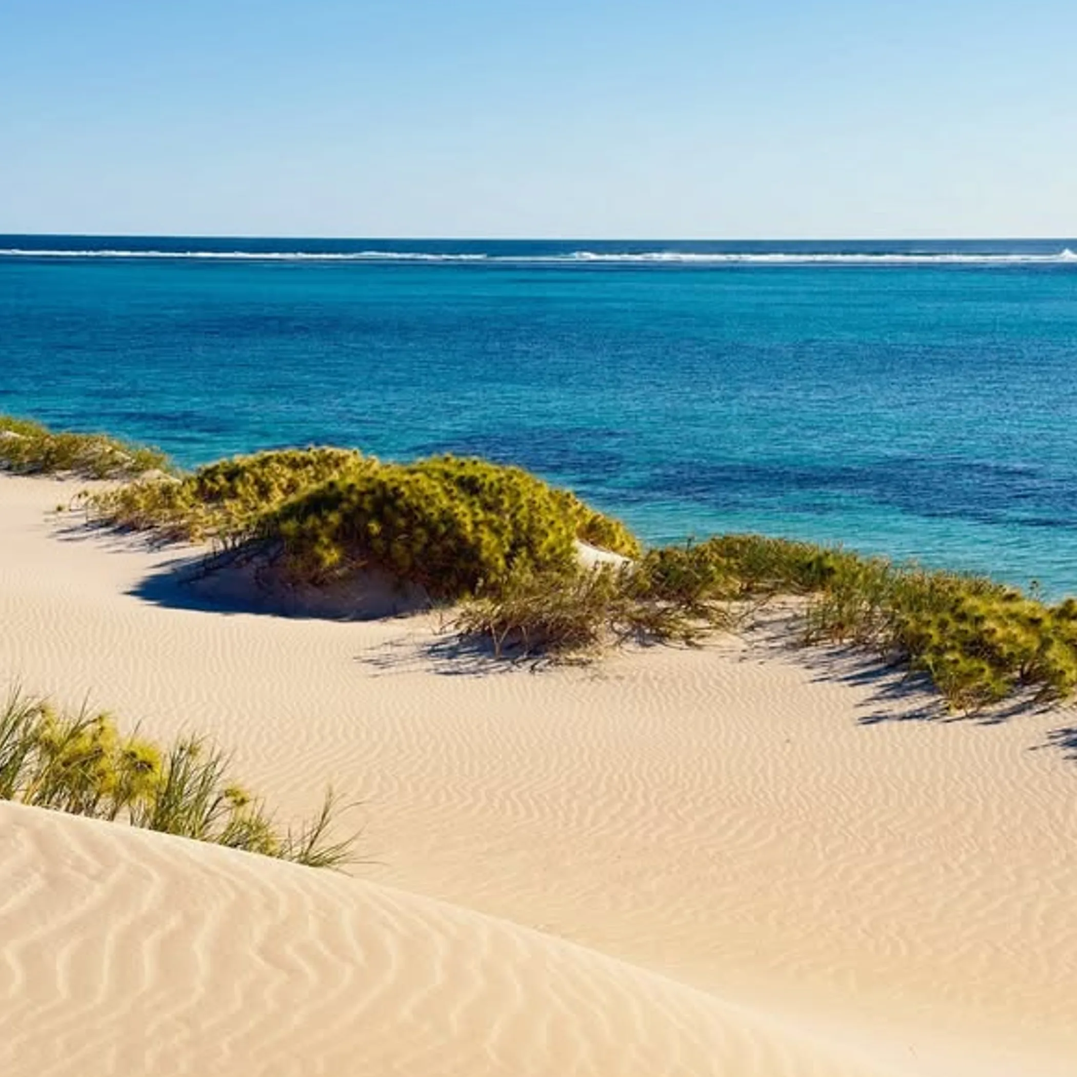 ningaloo reef coastline clear sky