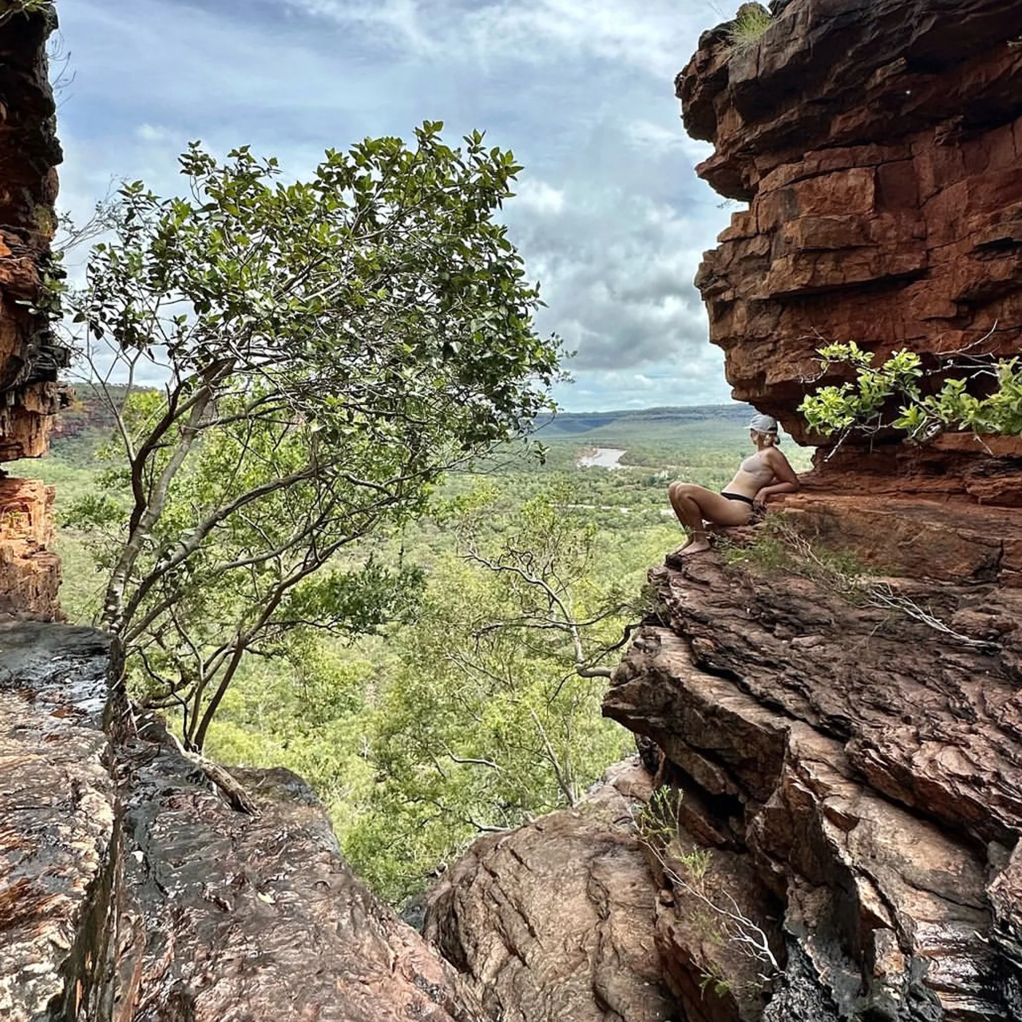 solo hiker on rugged remote trail