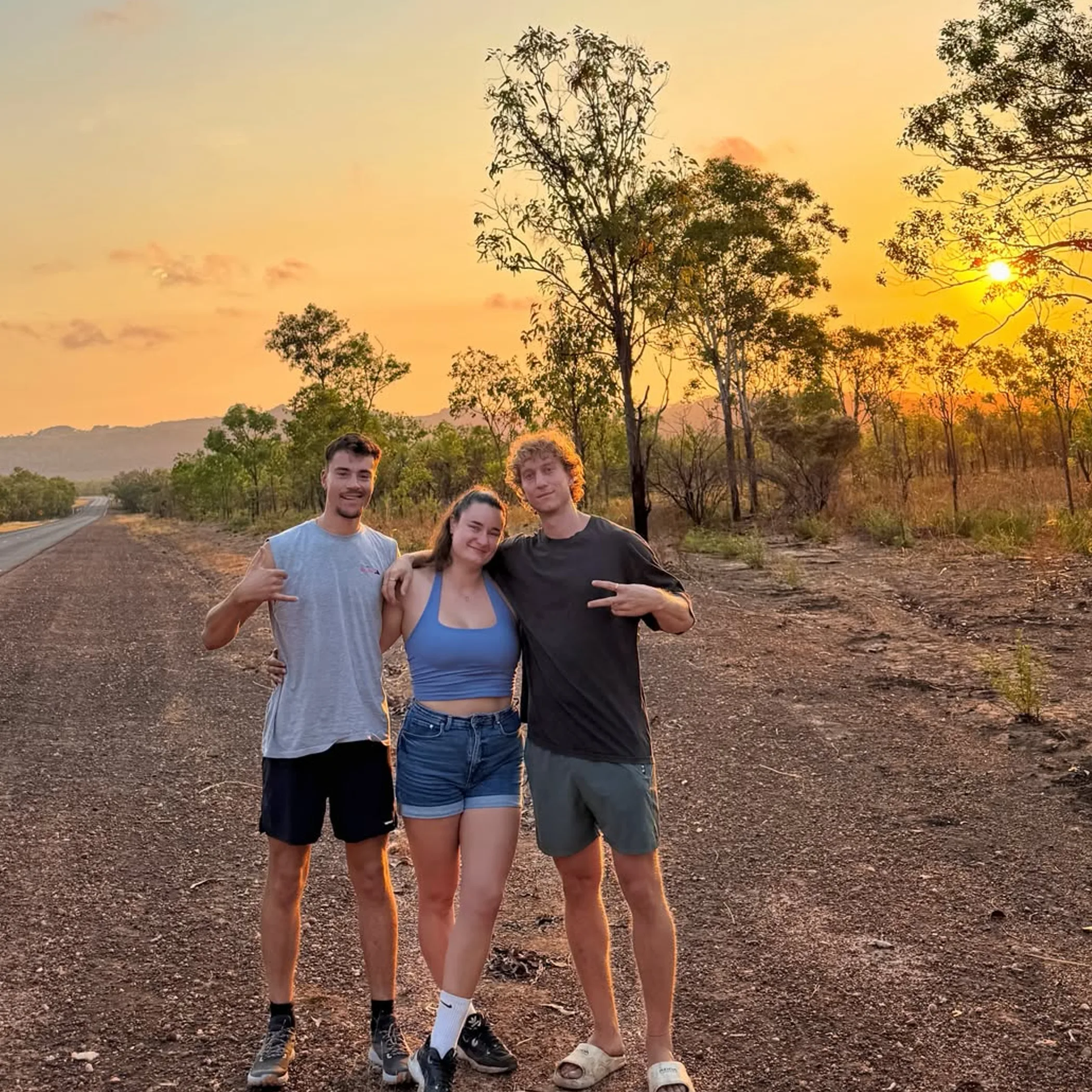 kakadu outback scenery and road travel